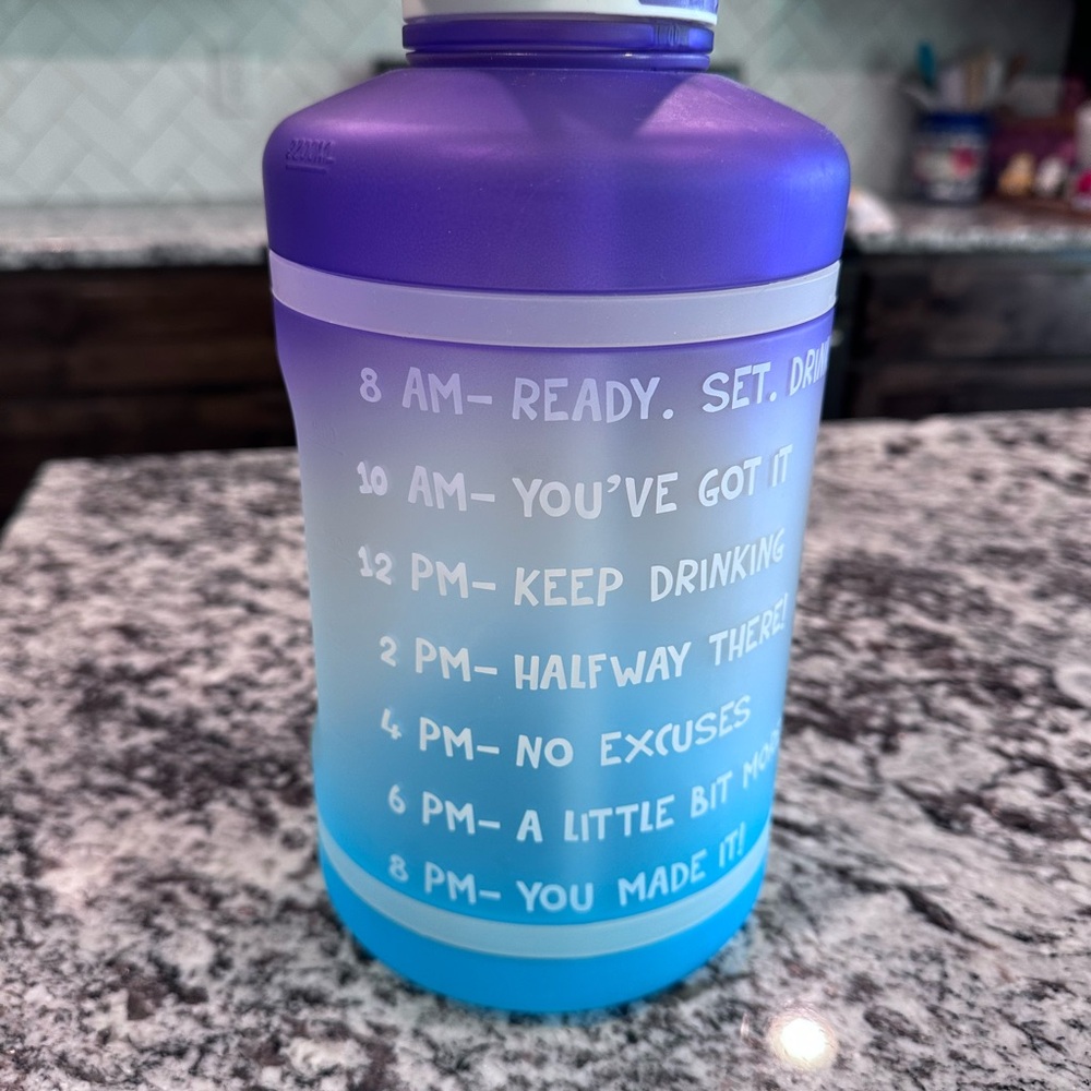 Gradient Motivational Water Bottle
